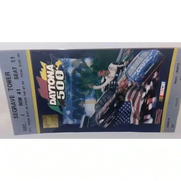 Daytona 500 Nascar Ticket Stub 1999 February 14 99 2/14/99 Jeff Gordon Race - Picture 3 of 4